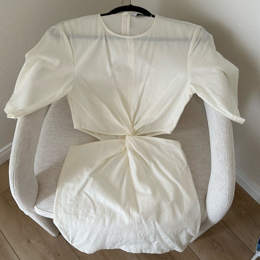 Dress with side slits